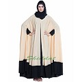 Two pieces designer Irani kaftan- Beige-Black Two pieces designer Irani kaftan- Beige-Black